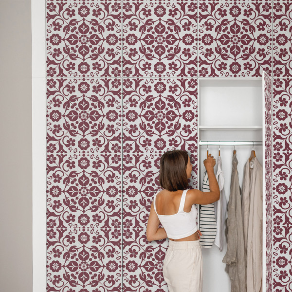Folia meblowa Kwiatowe bogactwo 50x100 Okleina samoprzylepna Kolor