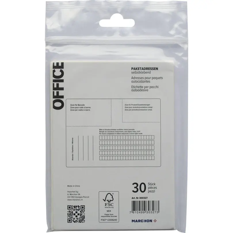 Etiketten 30er-Set Office