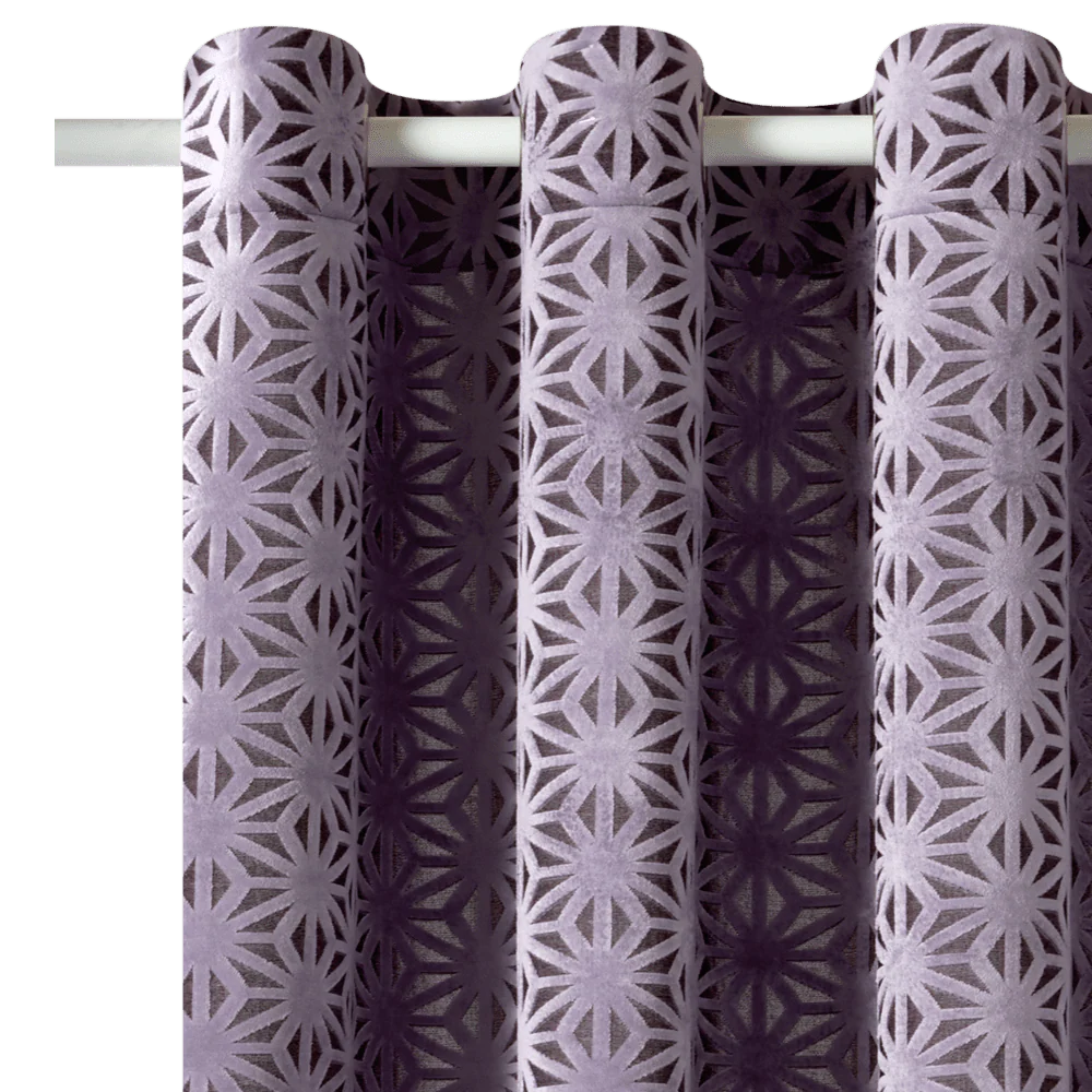 Rideau PRESTIGE coloris mauve 140 x 260 cm