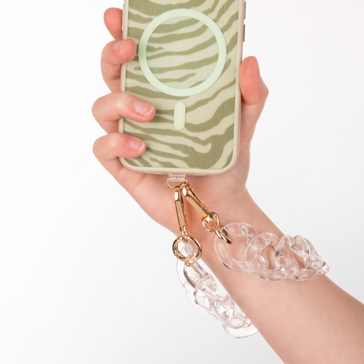 Bracciale porta smartphone trasparente 30 cm Fashionally