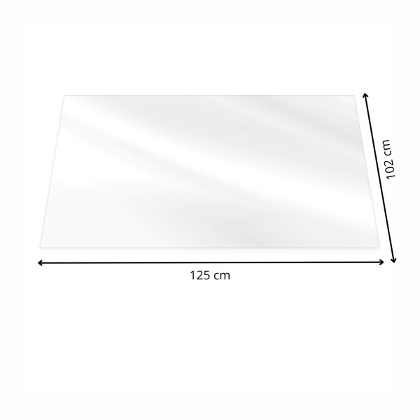 Mata ochronna pod fotel biurowy 102x125x0,1cm podkładka na biurko