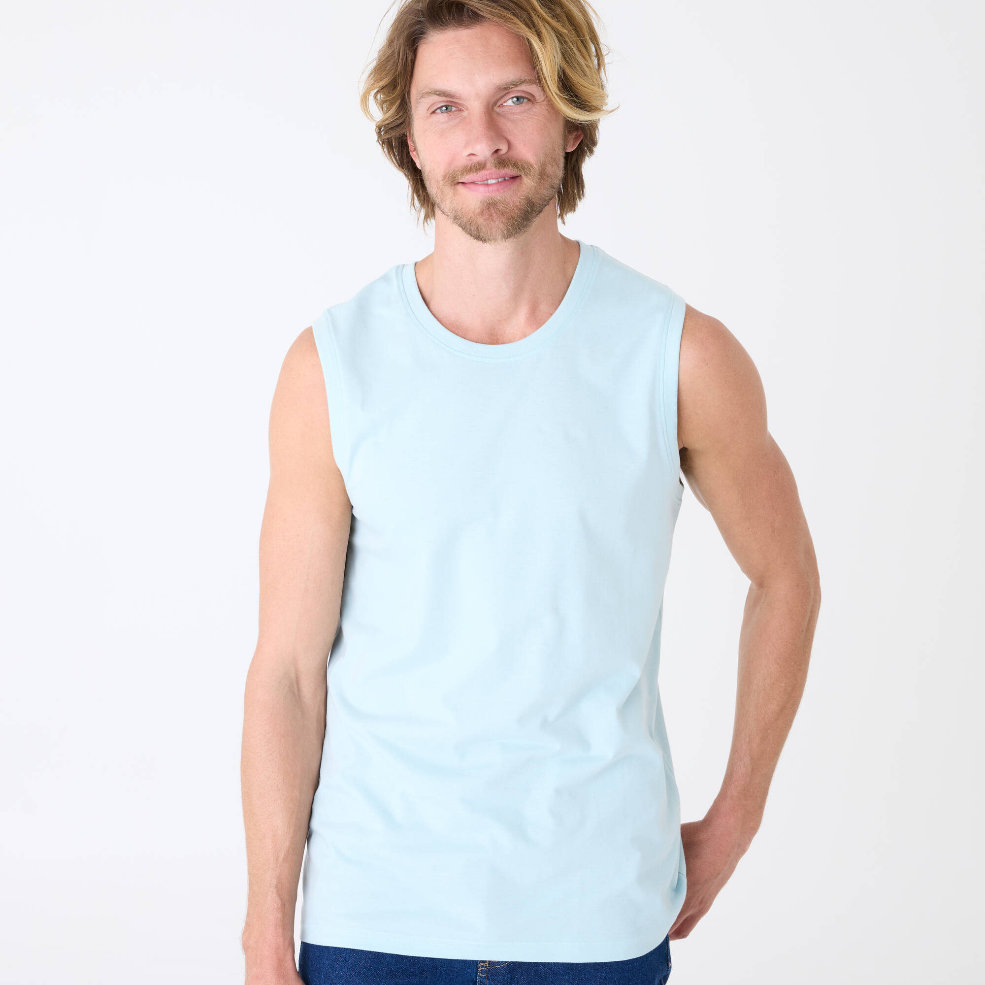 T-shirt col rond sans manches - lot de 3