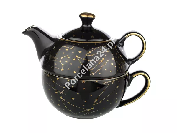 Komplet do herbaty (3el) Bogucice - Zodiak Black 973