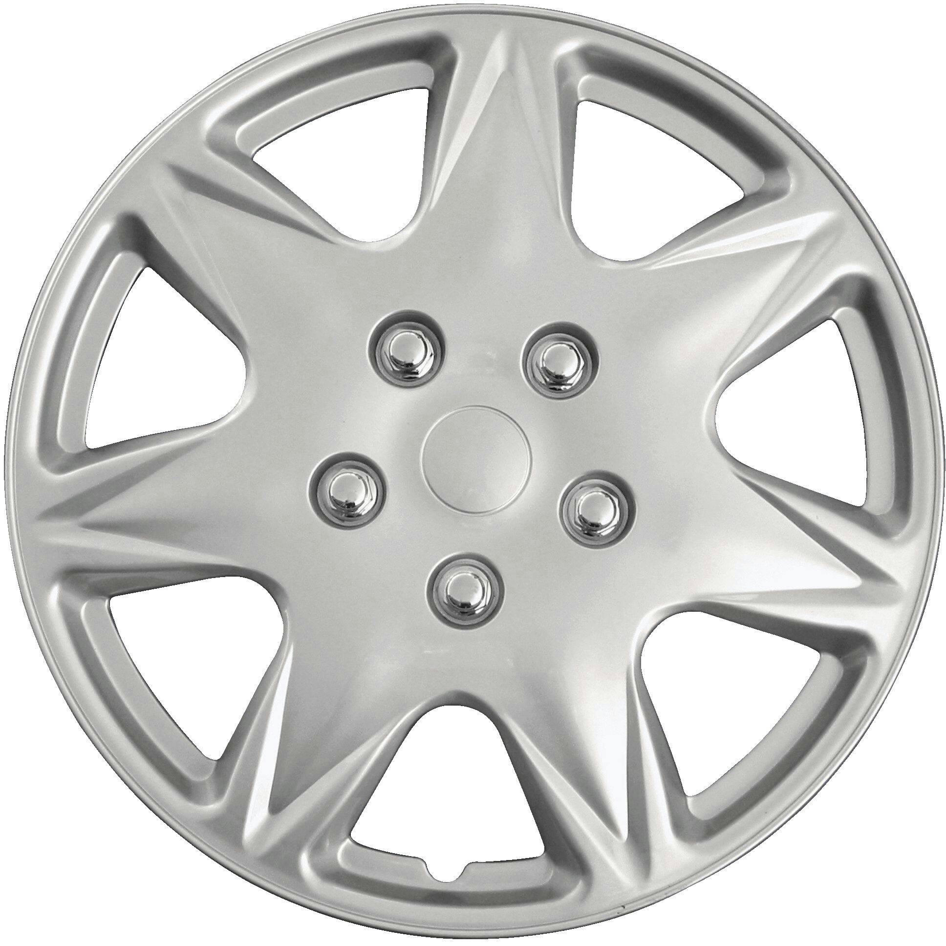 AutoTrends Wheel Cover, 915, Silver/Lacquer, 17-in, 4-pk