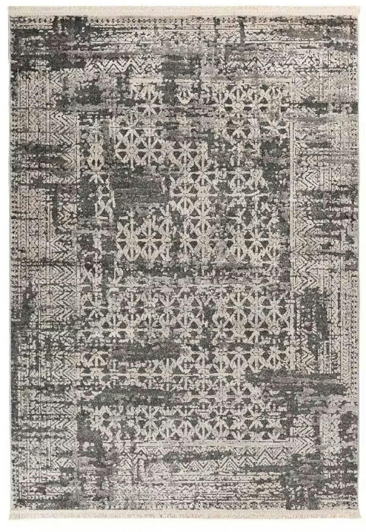 FUTE - Tapis de salon en polypropylène gris 160x230 cm