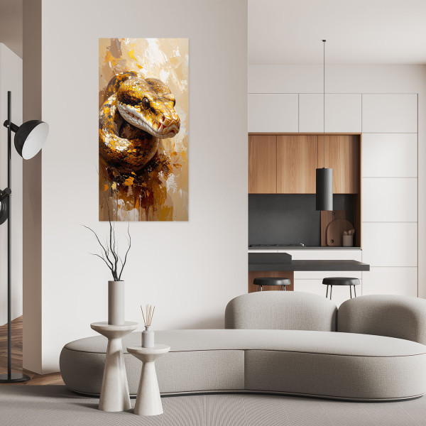 Naklejka na ścianęFeeby Głowa Wąż Gady Zwierzęta 40x80