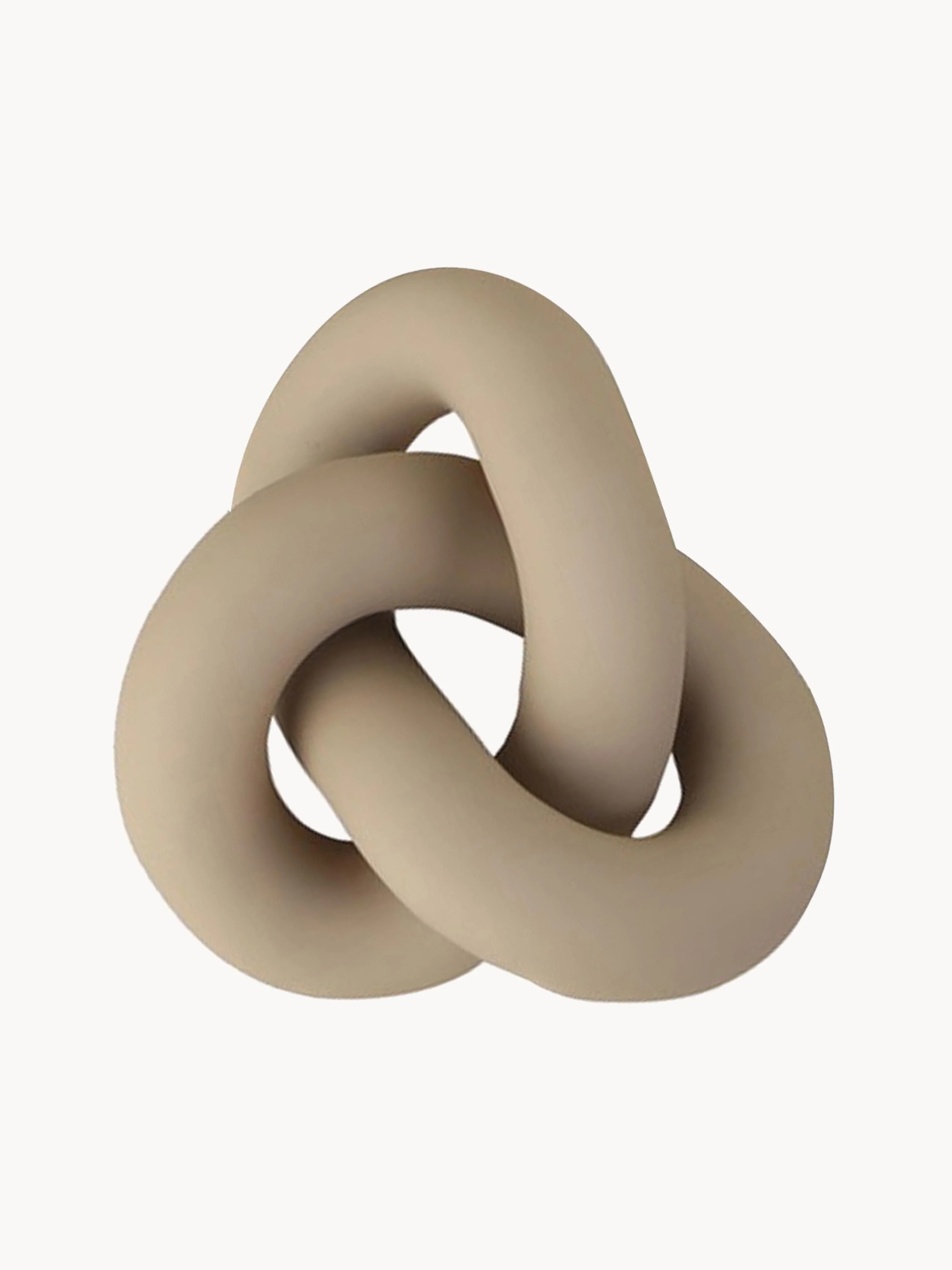 Handgefertigtes Deko-Objekt Knot, H 6 cm