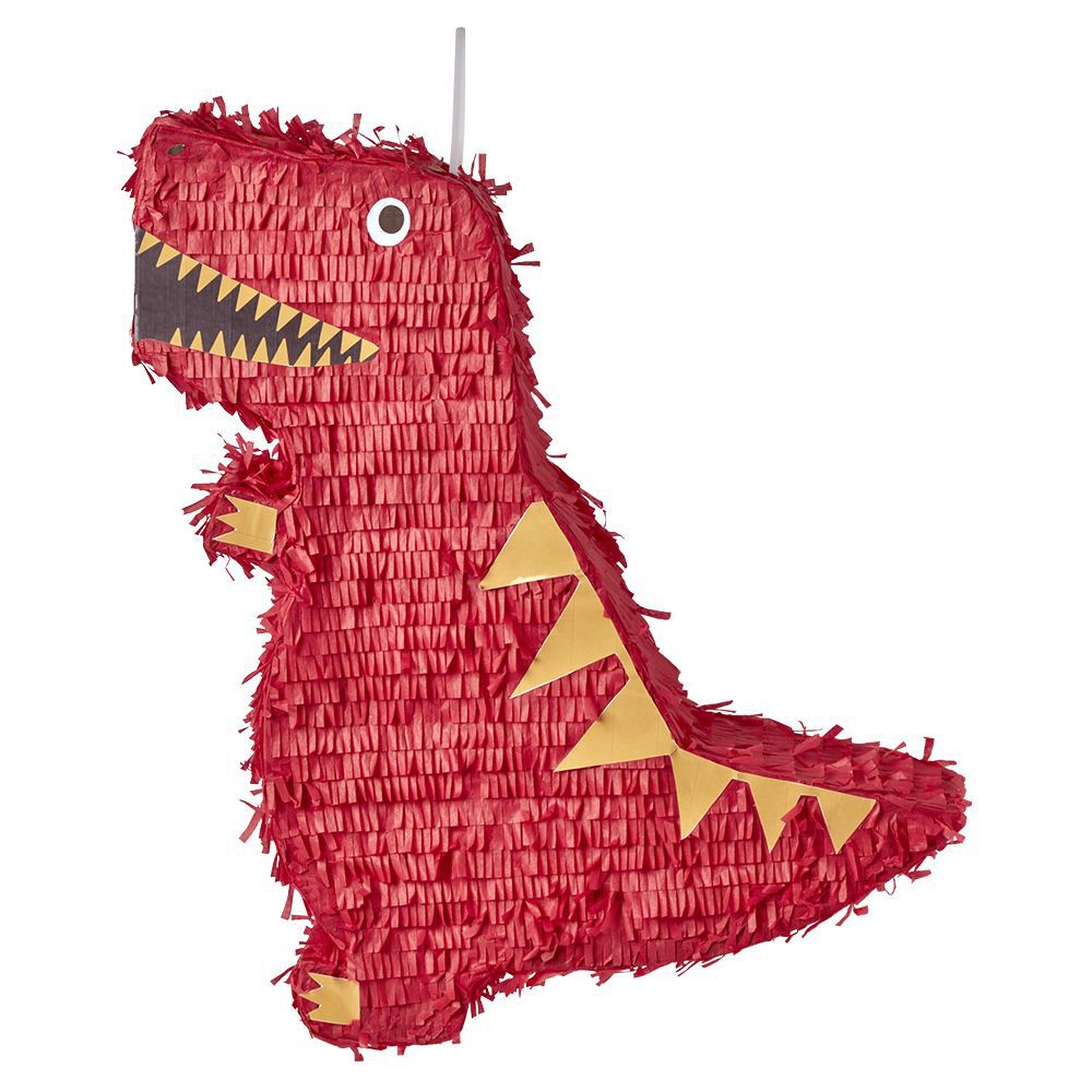 Pi&ntilde;ata dinosaure rouge L50xl48xH10cm