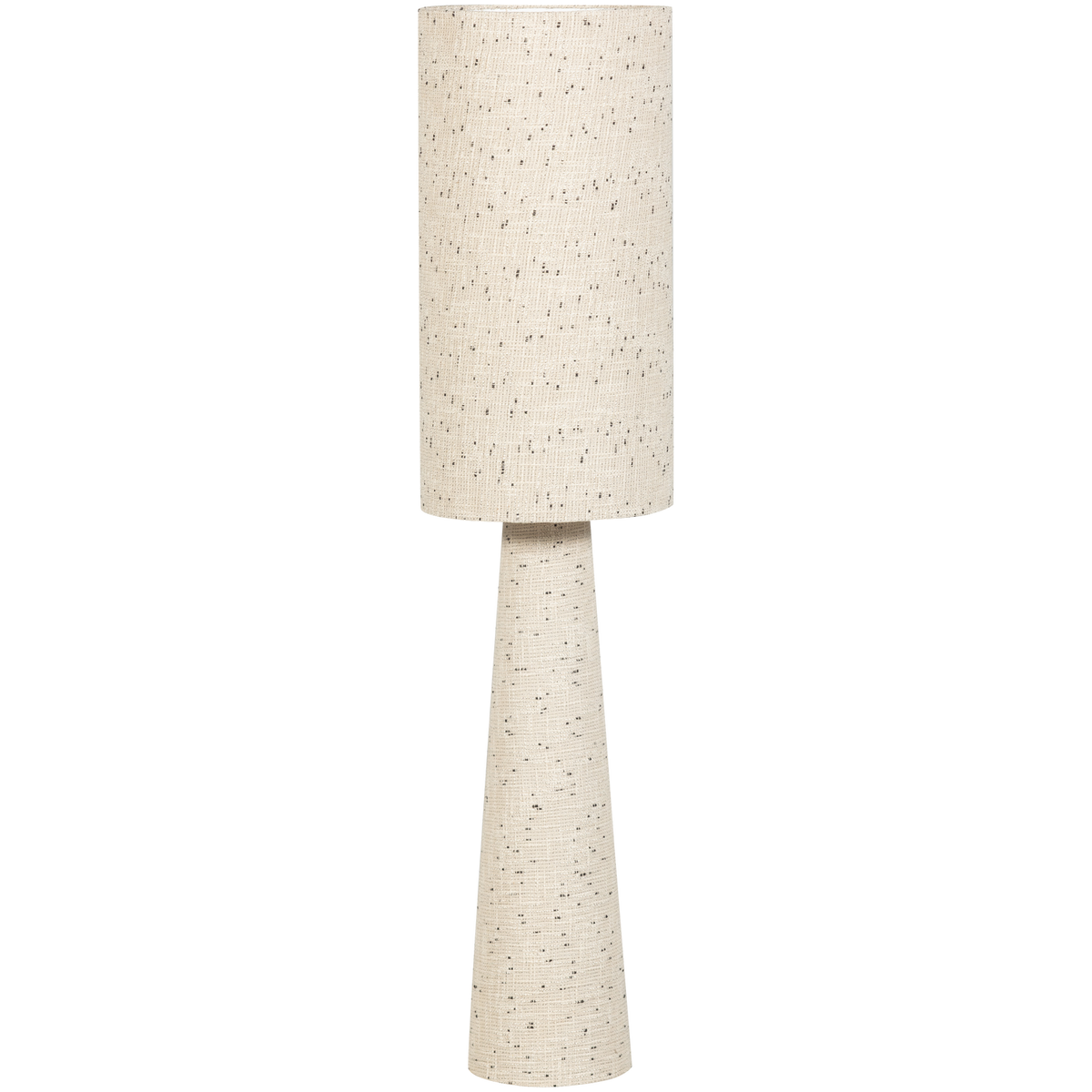 WOOOD vloerlamp Loft - Metaal/Bouclé - Naturel Met Stippen 130xØ30 cm