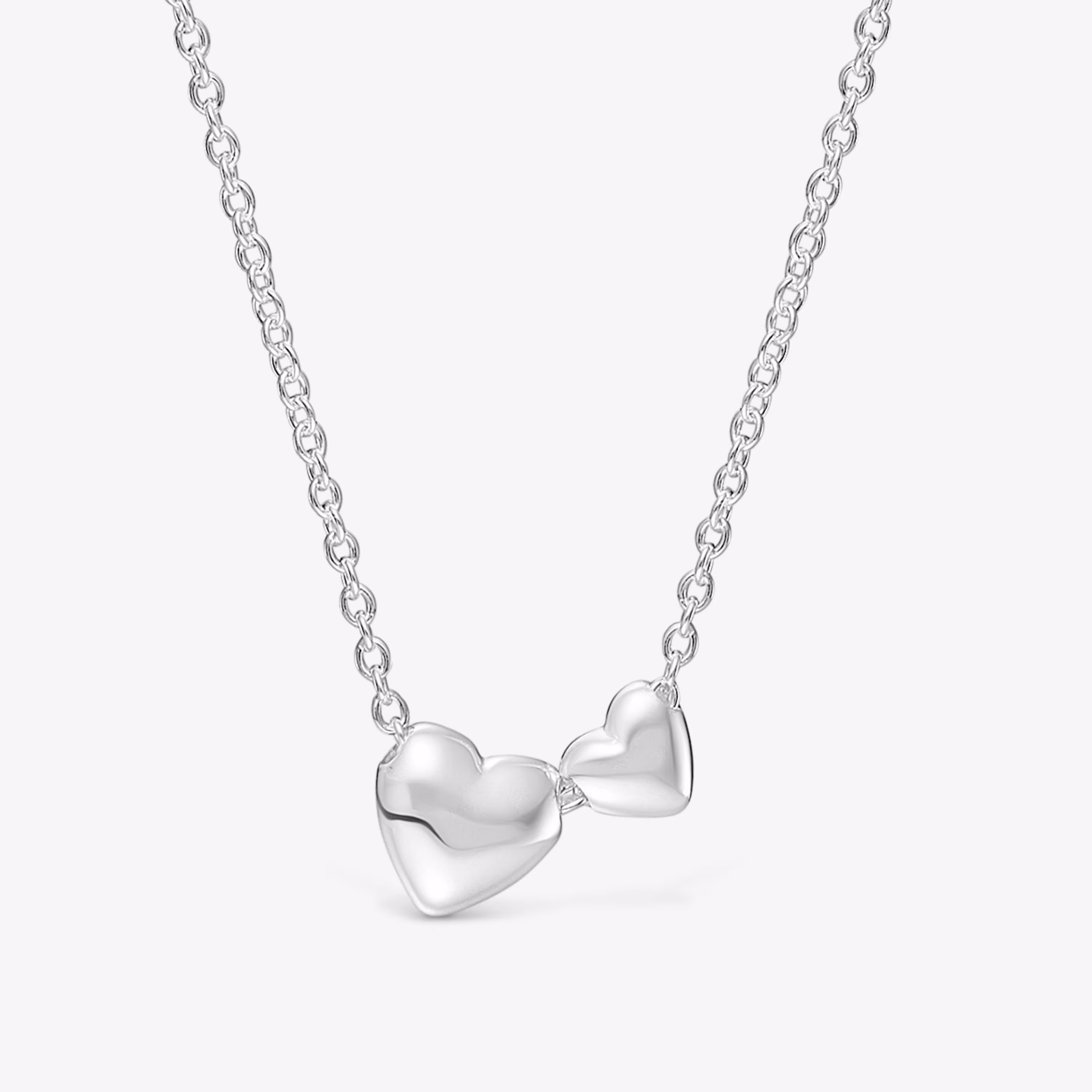 Collar corto de plata motivos corazón Garden Of Love