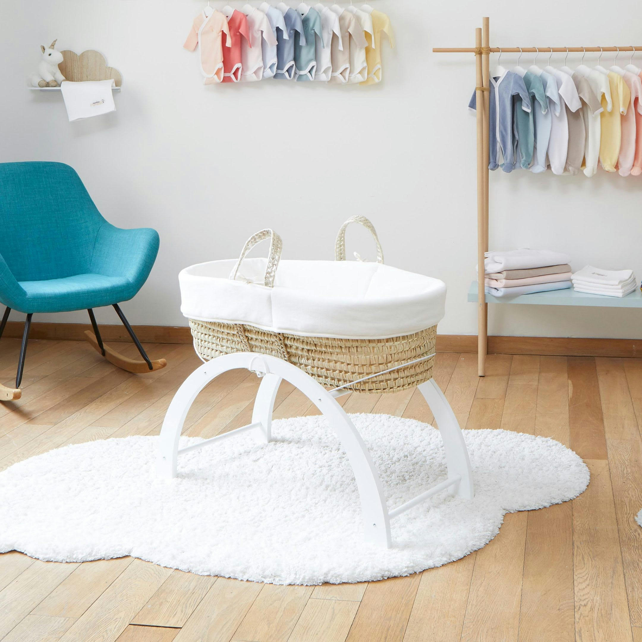 - Support Couffin Réversible Blanc