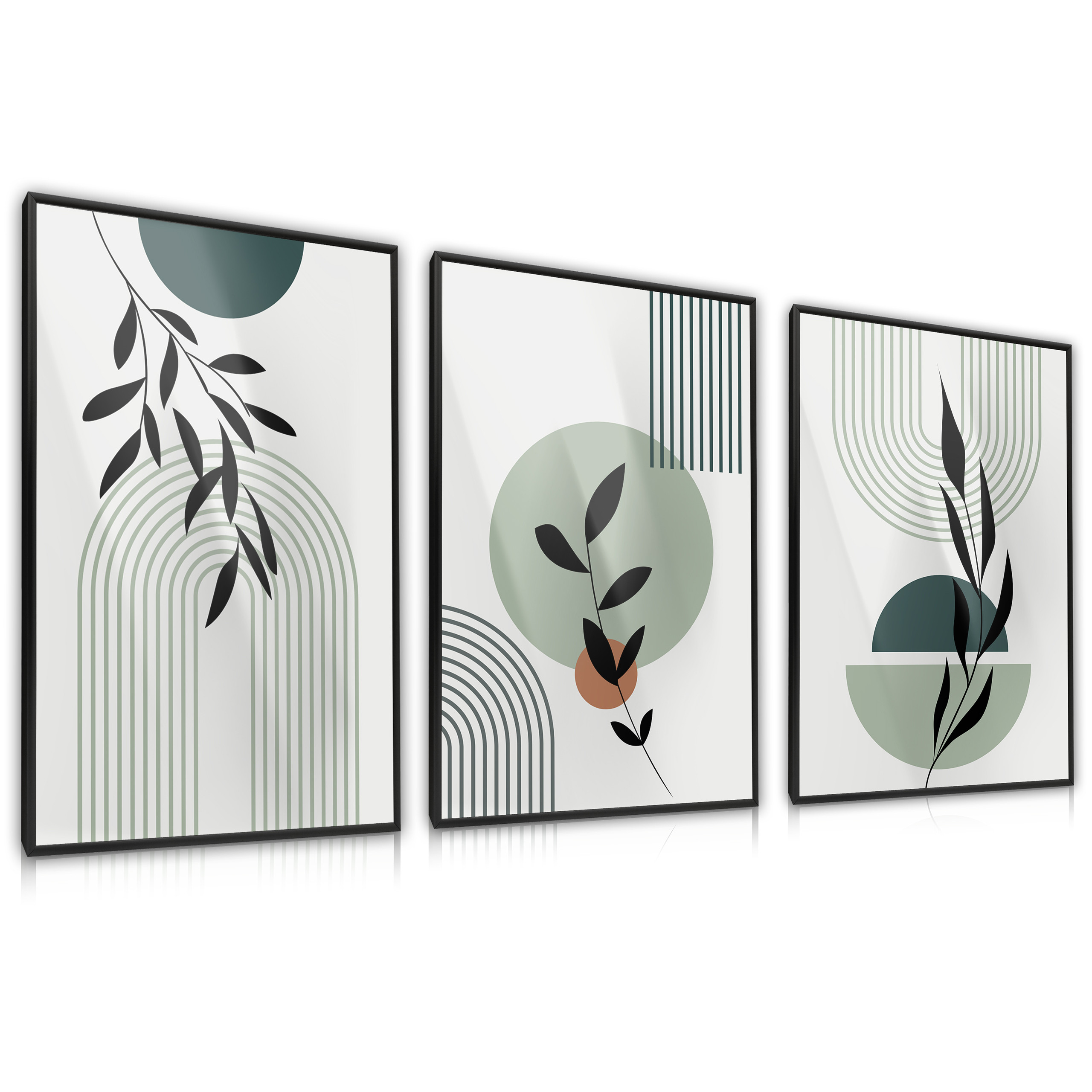 ZESTAW 3X Plakat Elementy w stylu boho 30x40cm
