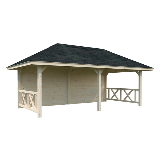 Pavillon »Bianca Set 108«, BxHxT: 588 x 319 x 300 cm, transparent tauchgrundiert