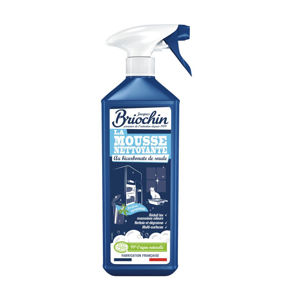 Mousse nettoyante anti-odeurs Briochin bicarbonate de soude 750ml
