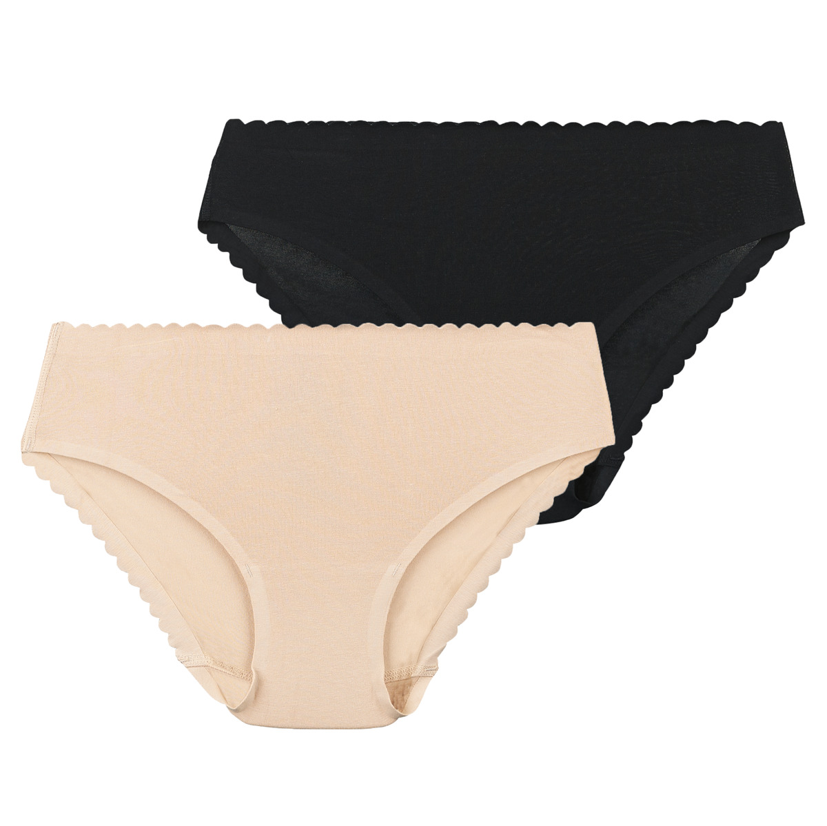 DIM - BODY TOUCH EASY Brief Midi - Beige / Black