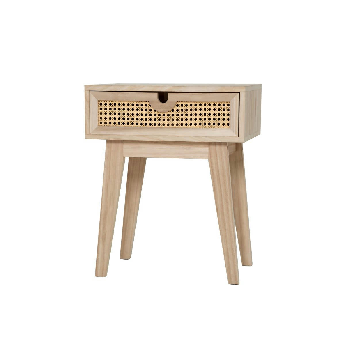 PALMA - Table chevet en bois beige