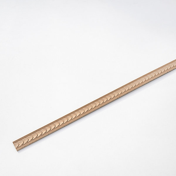 Moulure murale décorative en bois GARNIER - 0,7 x 4 x 100 cm - Brut sans peinture - Cimaise - Plinthe - Baguette d'ornement