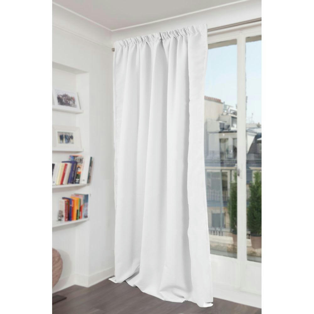 - Rideau phonique thermique occultant blanc 140x260