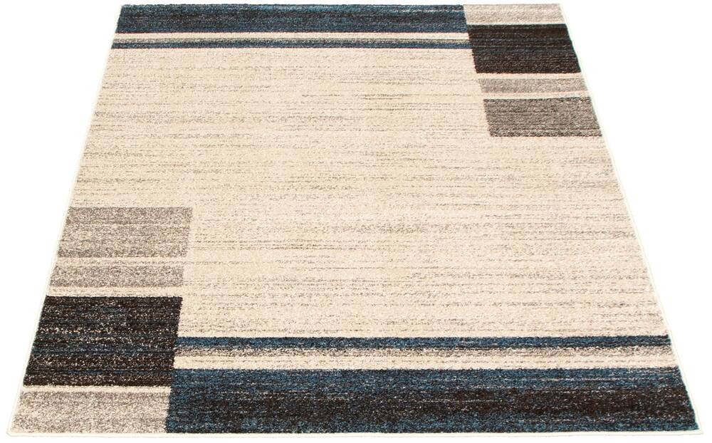 ECARPET Ayla Rectangle Indoor Area Rug, Ivory/Blue, Assorted Sizes