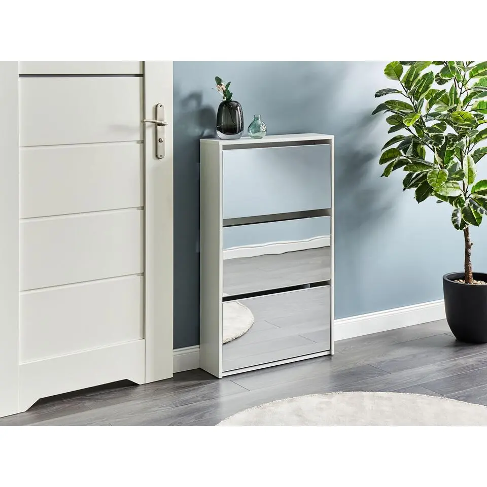 MIDFIELD - Schoenenkast 3 vakken - Wit - MDF