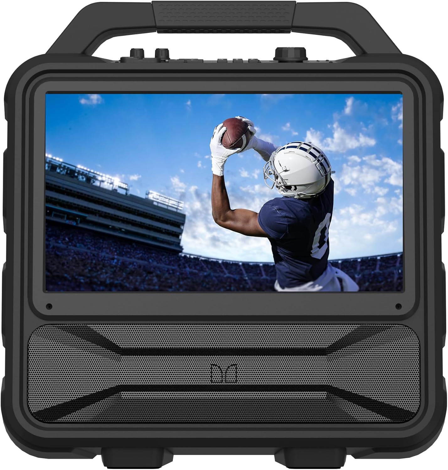 Monster Vision 2 | Portable Entertainment System with 15.6 1080p Display & 60W Speakers | up to 25 Hours of Playtime | Dual HDMI Ports | Includes 3ft USB-C to HDMI Cable | Portable TV