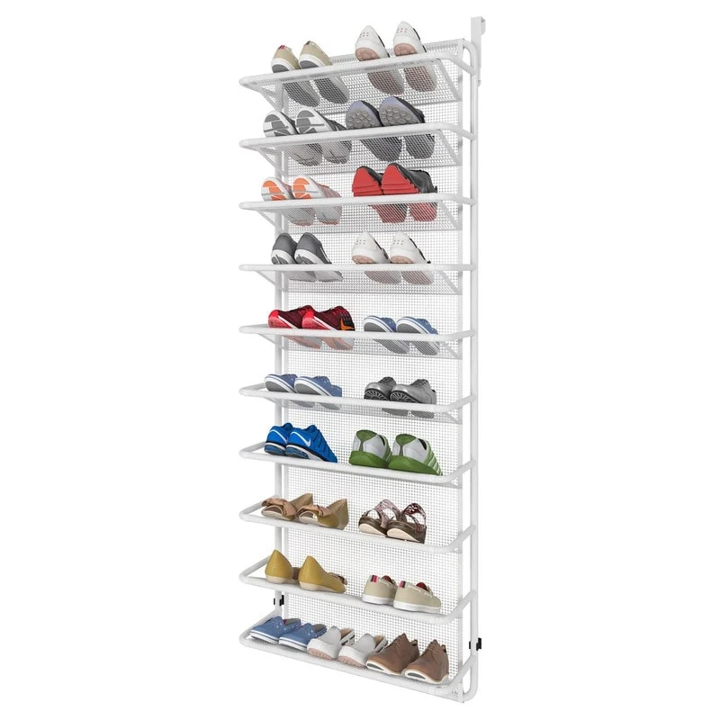 10 Tier Shoe Rack Over The Door Shoe Organizer