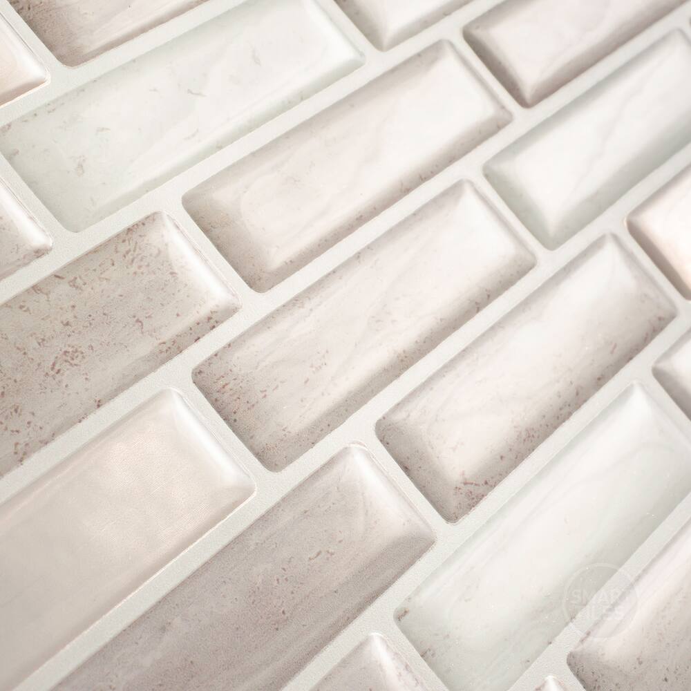 Smart Tiles Peel & Stick Self-Adhesive Kitchen & Bathroom Wall Tiles, Milenza Vasto