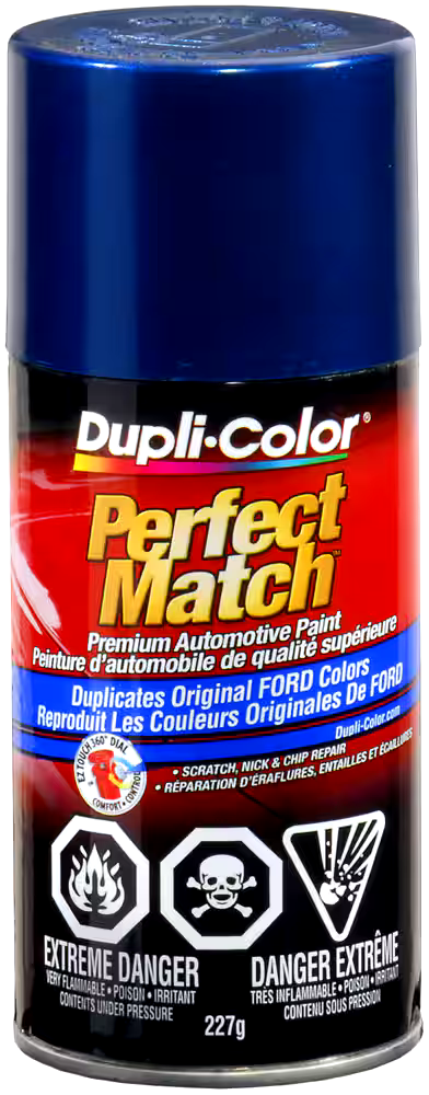 Dupli-Color Perfect Match Premium Acrylic Lacquer Automotive Aerosol Spray Paint, Royal Blue (KM), 227-g