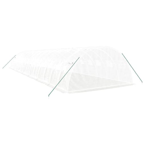 NNEVL Greenhouse with Steel Frame White 56 m&sup2; 14x4x2 m