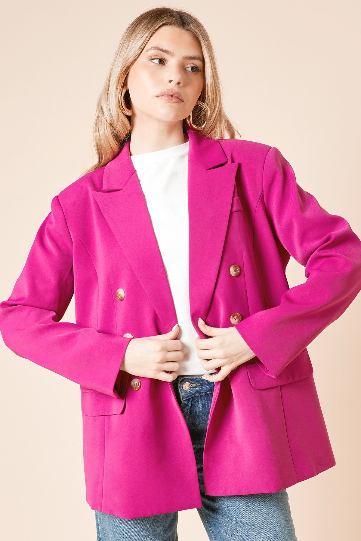 Dorothy Perkins Oversized Double Breasted Blazer
