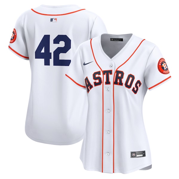 Houston Astros Nike Women's 2024 Jackie Robinson Day Home Limited Jersey – White