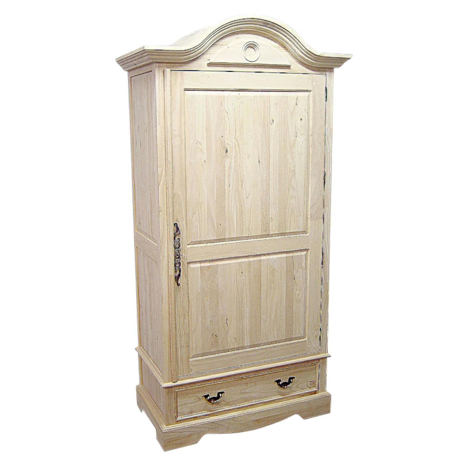 Armoire Hévéa 1 porte 100x55x200cm TRADITION