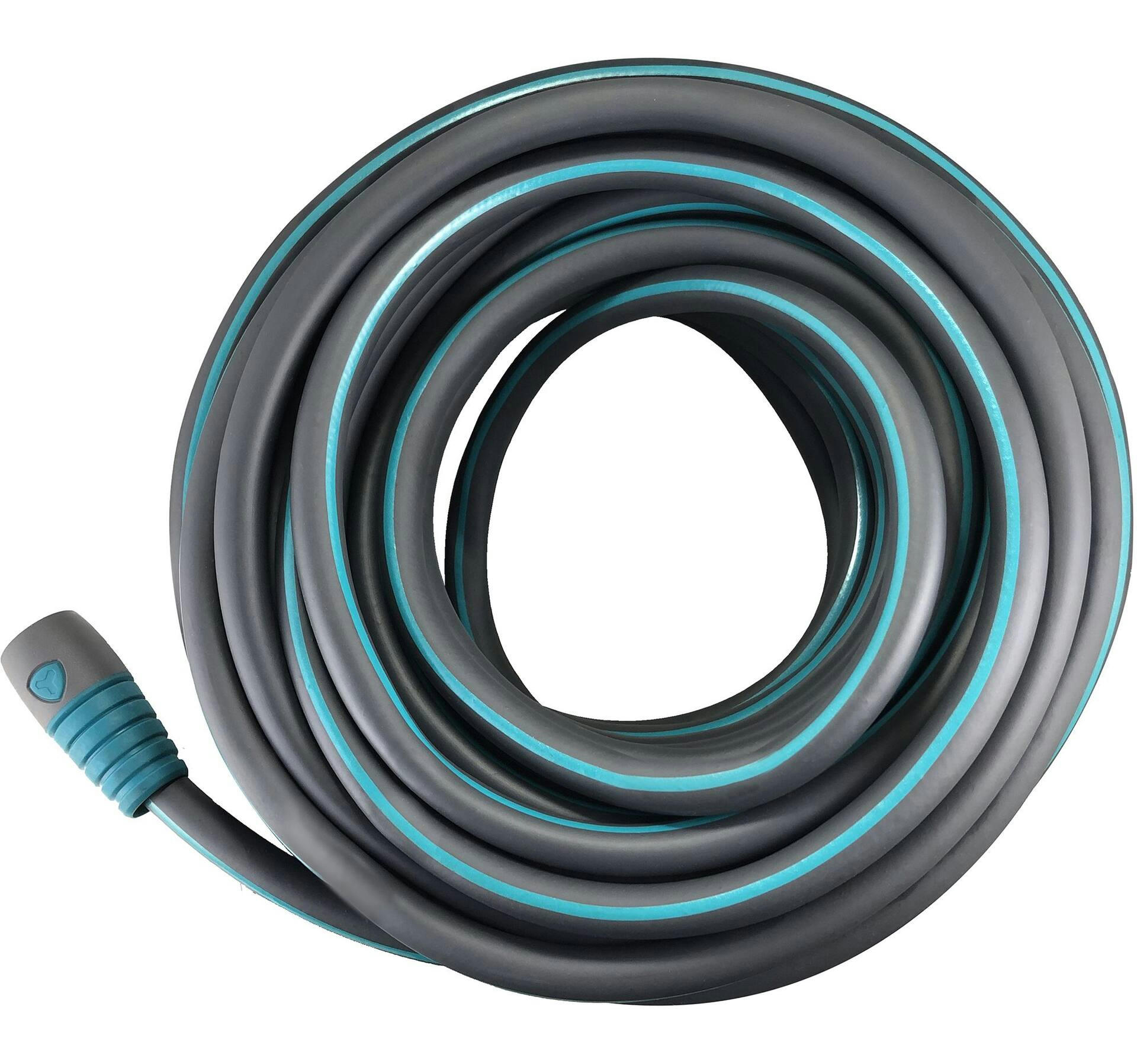 Yardworks Dry Seal Heavy-Duty PVC Hose with Grips, 100-ft