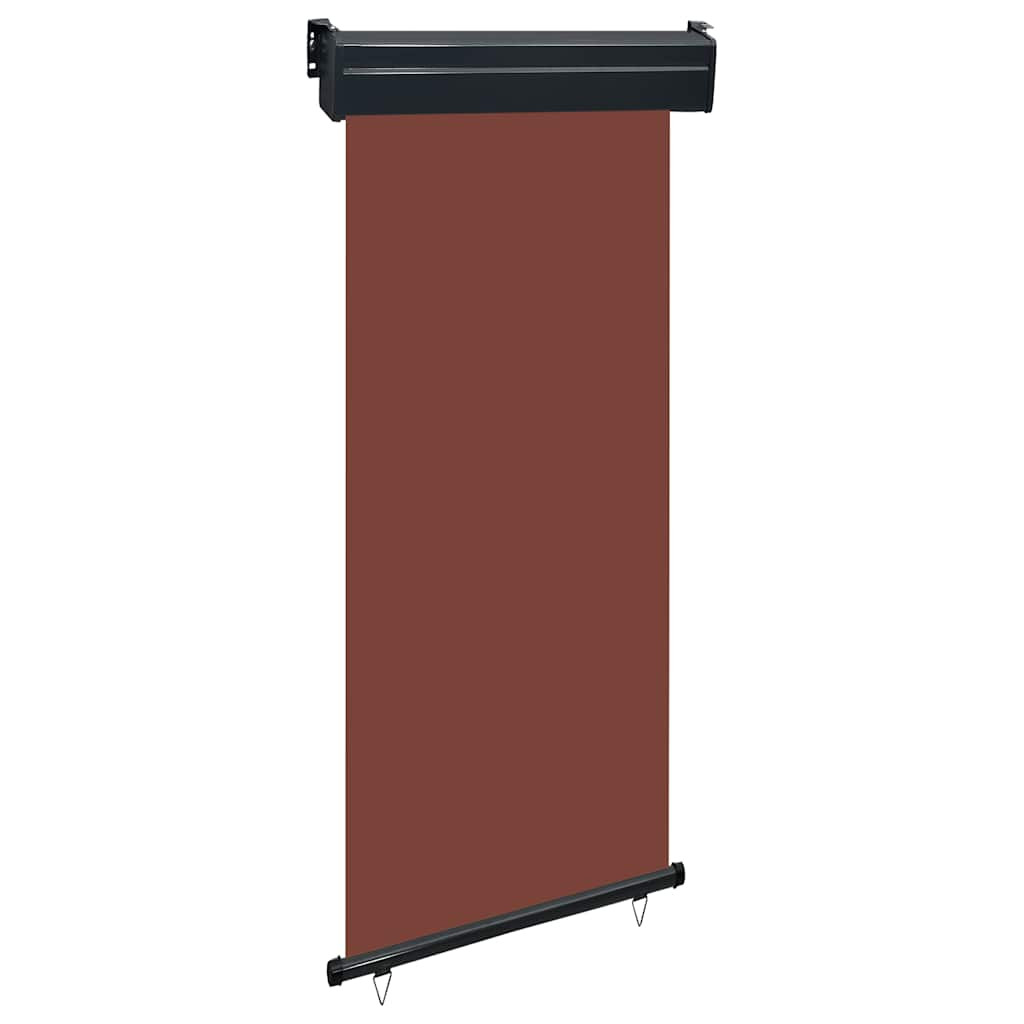 Markiza Boczna Balkonowa Zwijana Brązowa Osłona Roleta 85x250 cm