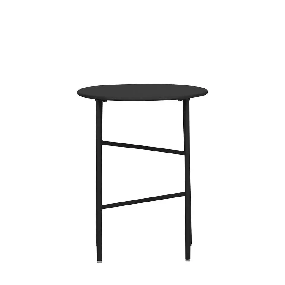 Lisomme Mila metalen tuin bijzettafel zwart - &Oslash; 40 cm