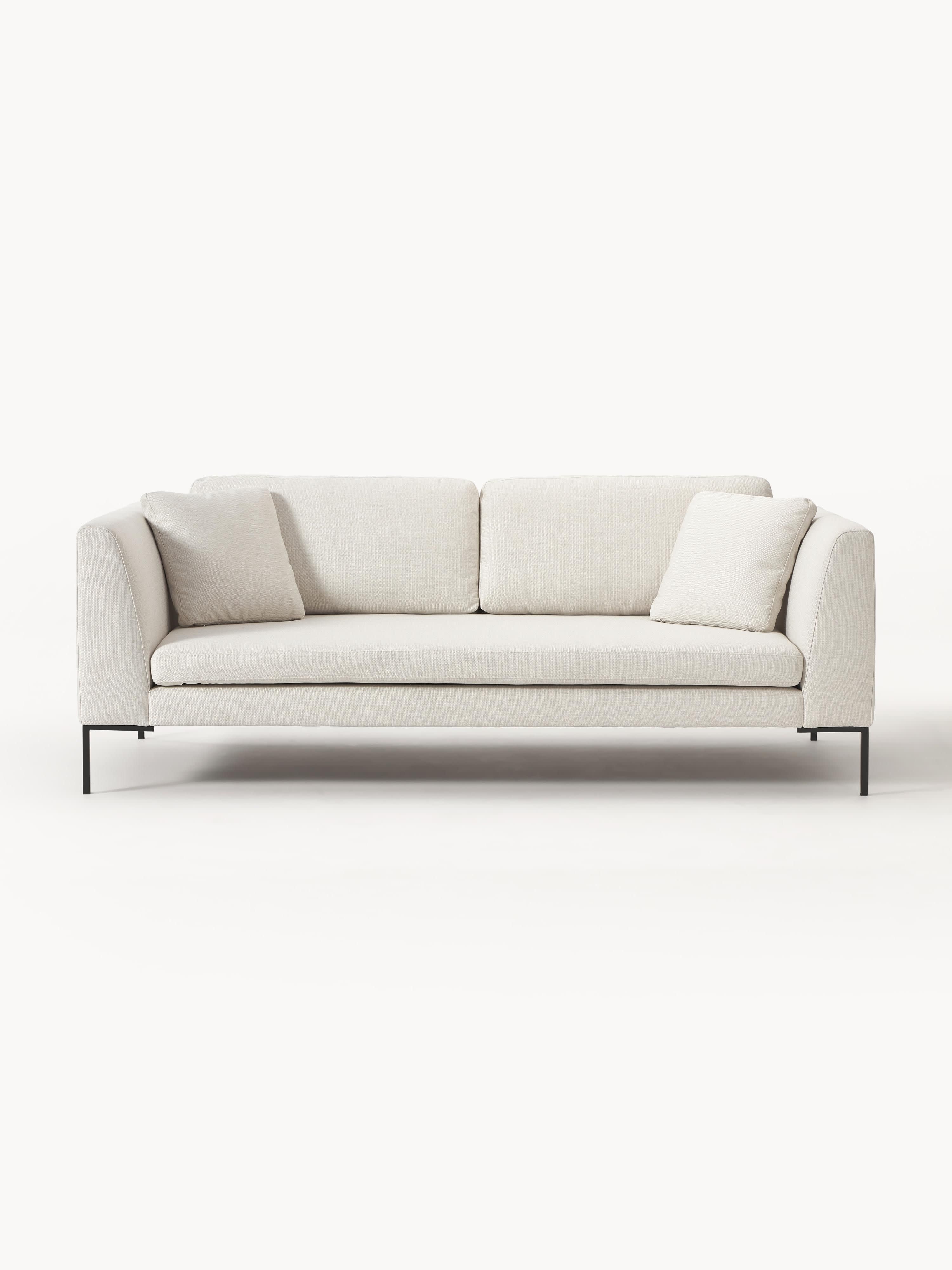 Sofa Emma (3-Sitzer) mit Metall-Füßen
