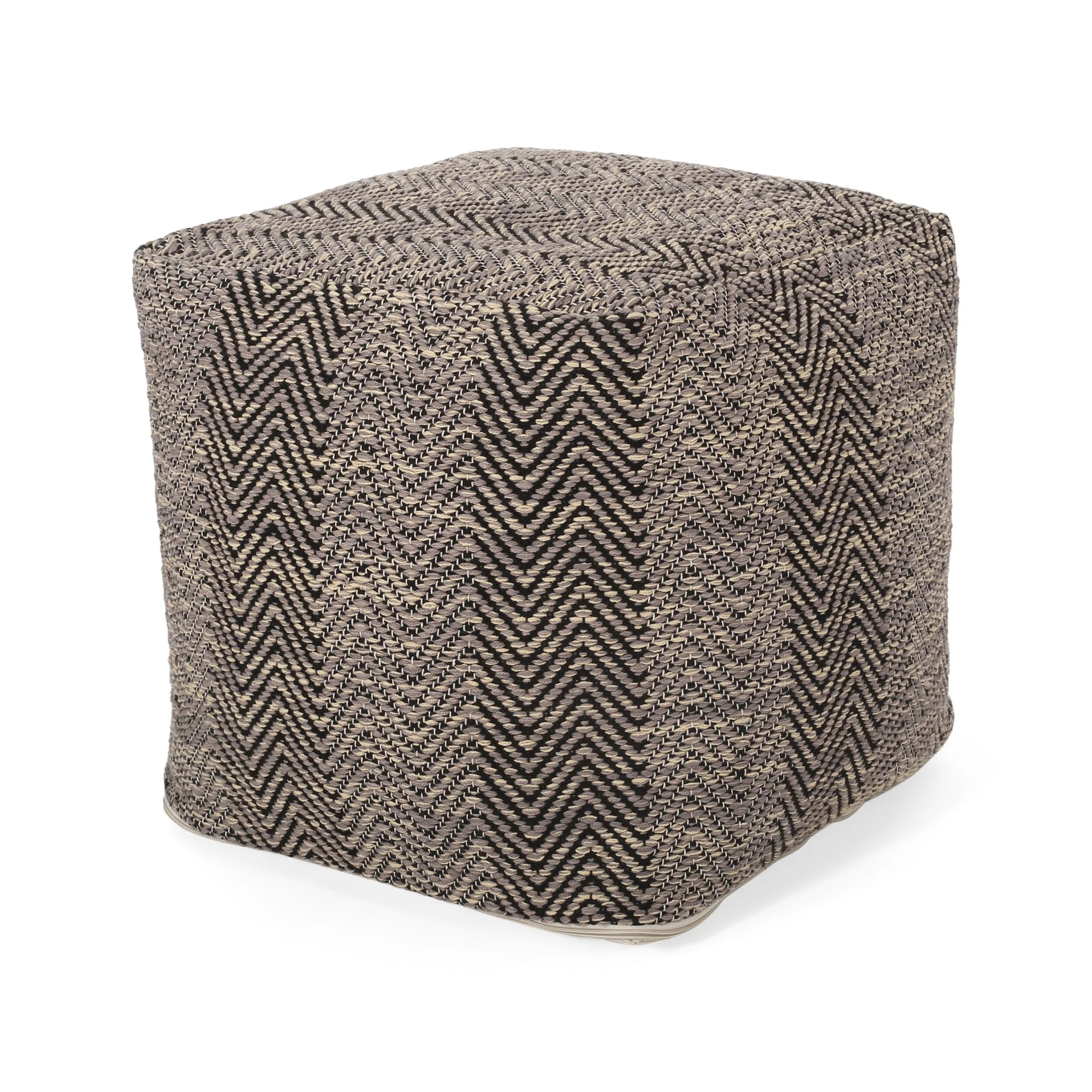 Barracuda Hcrafted Cotton Pouf,Comfortable choice, multiple functions, classic design, and cozy corners