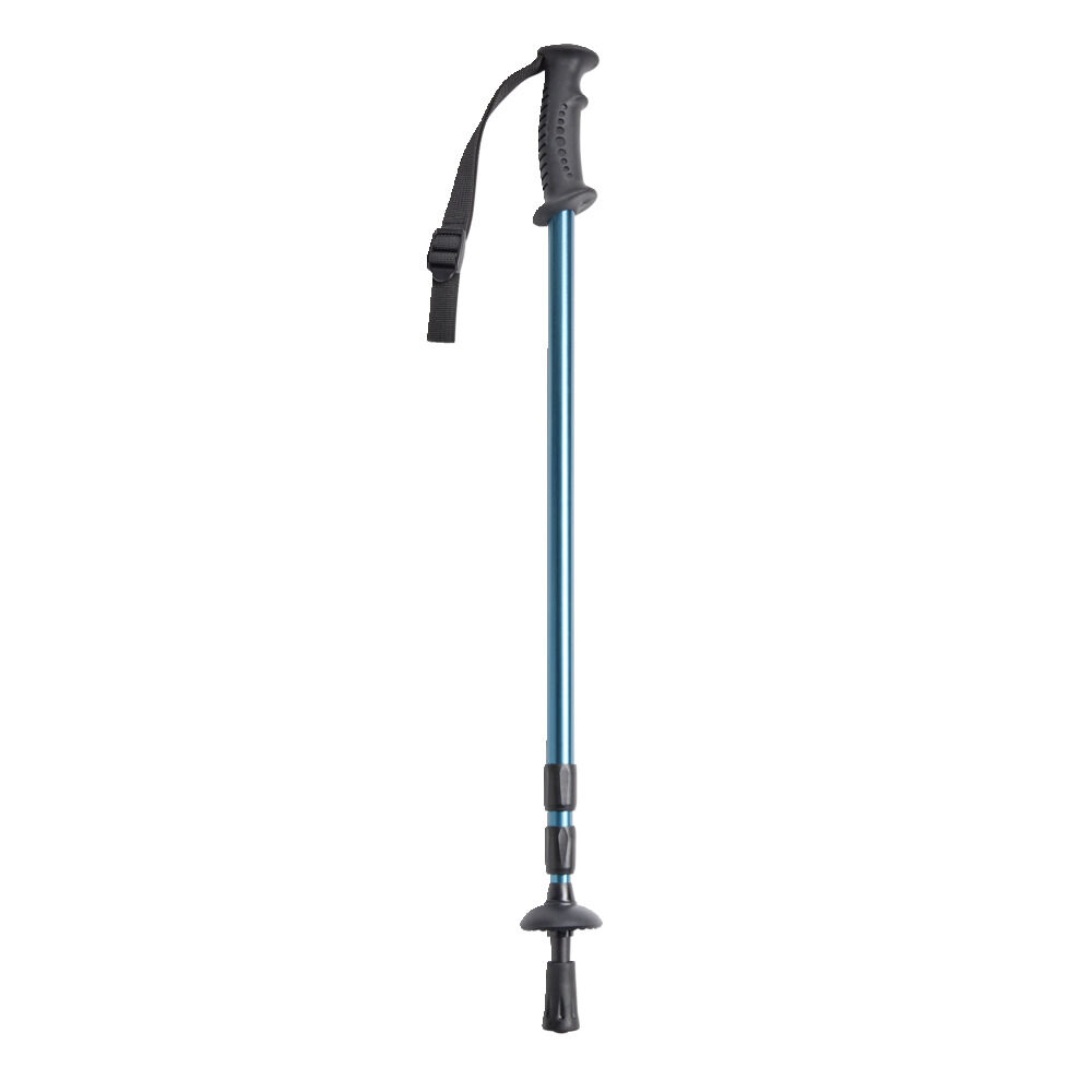 Bâton de marche ajustable aluminium bleu