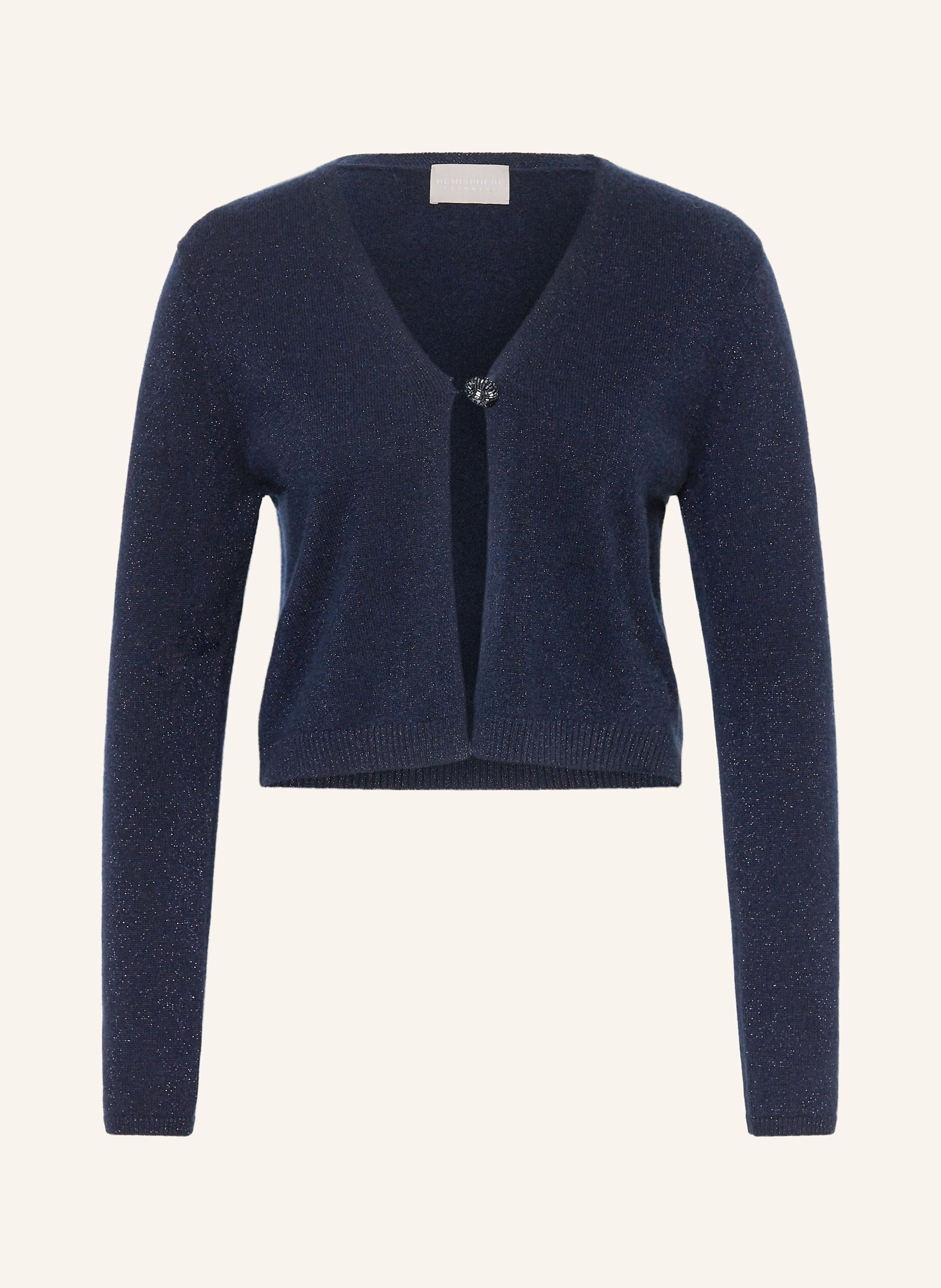 HEMISPHERE Strickjacke aus Cashmere mit Glitzergarn
