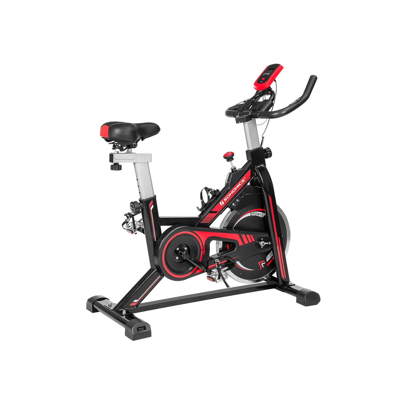 Vélo d’appartement noir et rouge