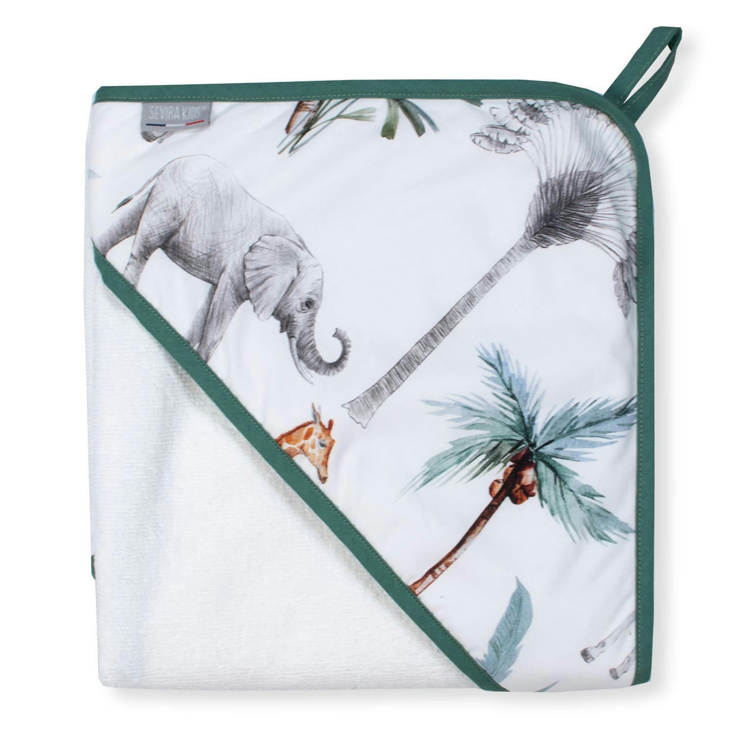 SAFARI - Ma première cape de bain  75 x 75cm
