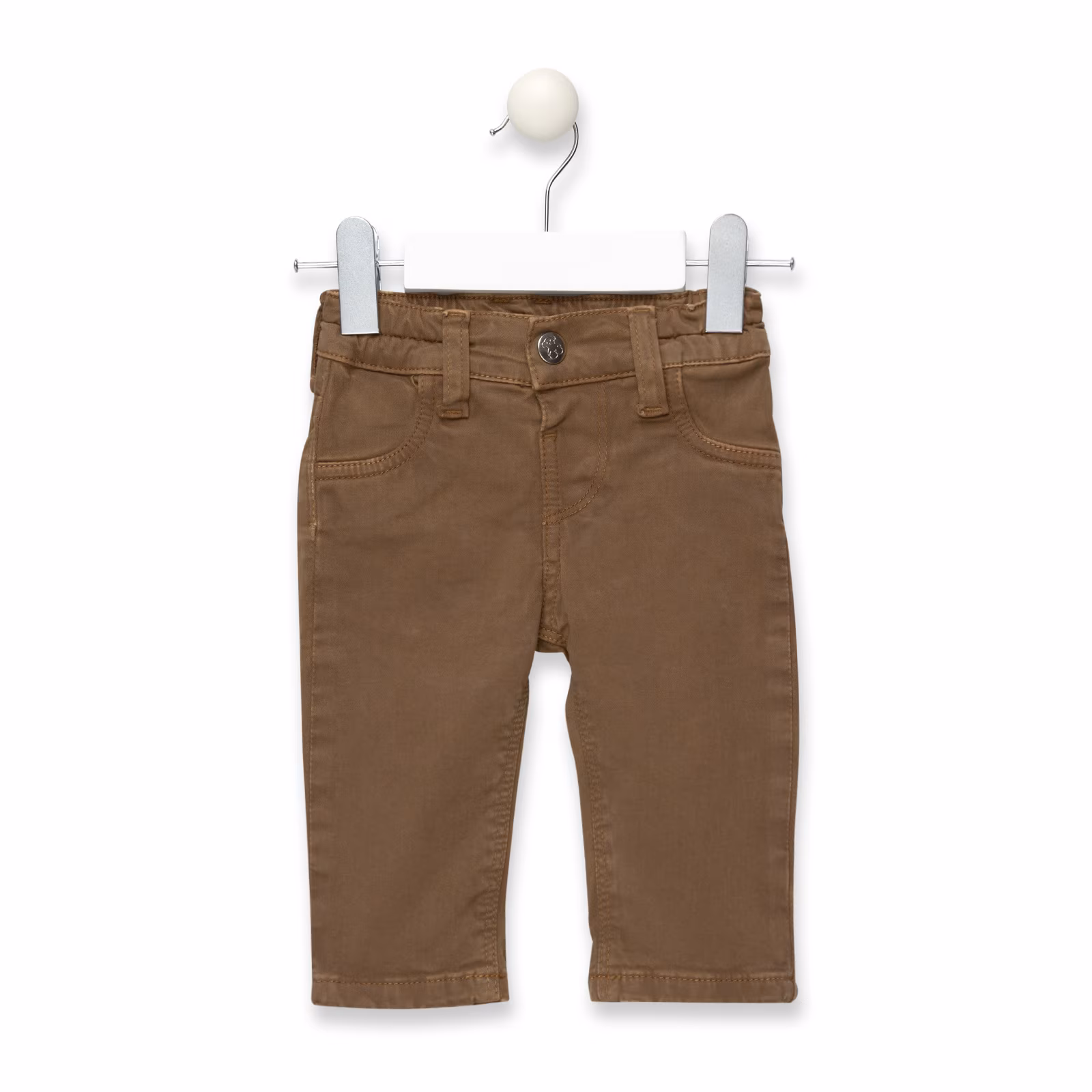 Pantalón slim niño Pant Ocre