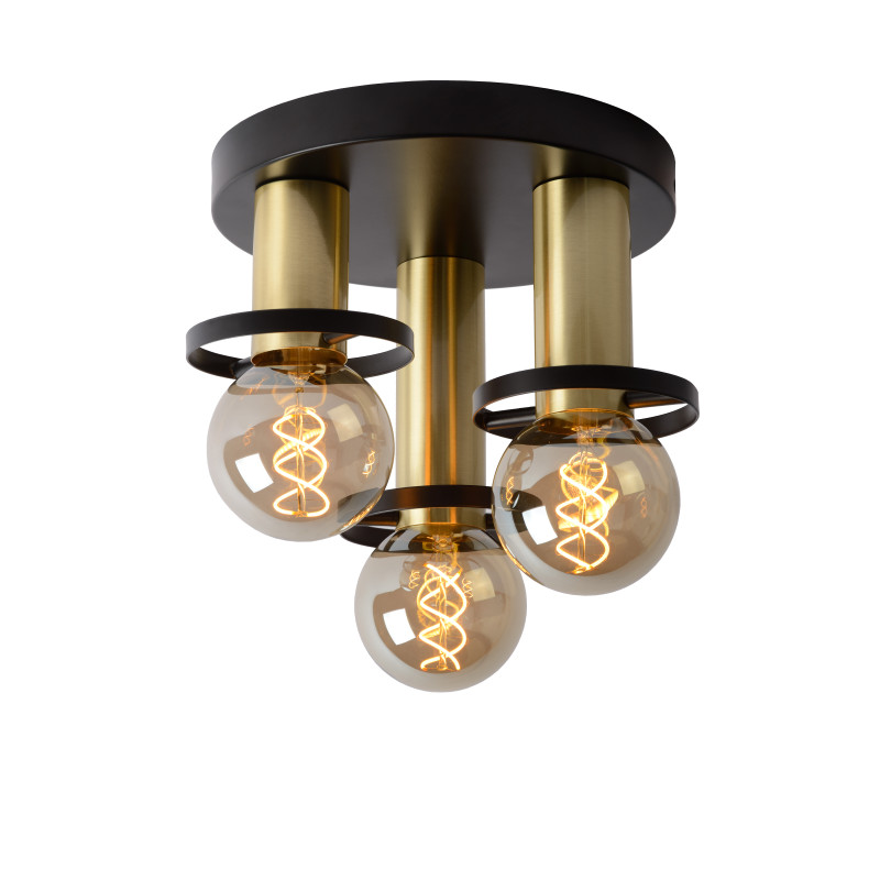 Plafonnier Anaka dimmable Ø 30 cm E27 3 x 60 W LUCIDE