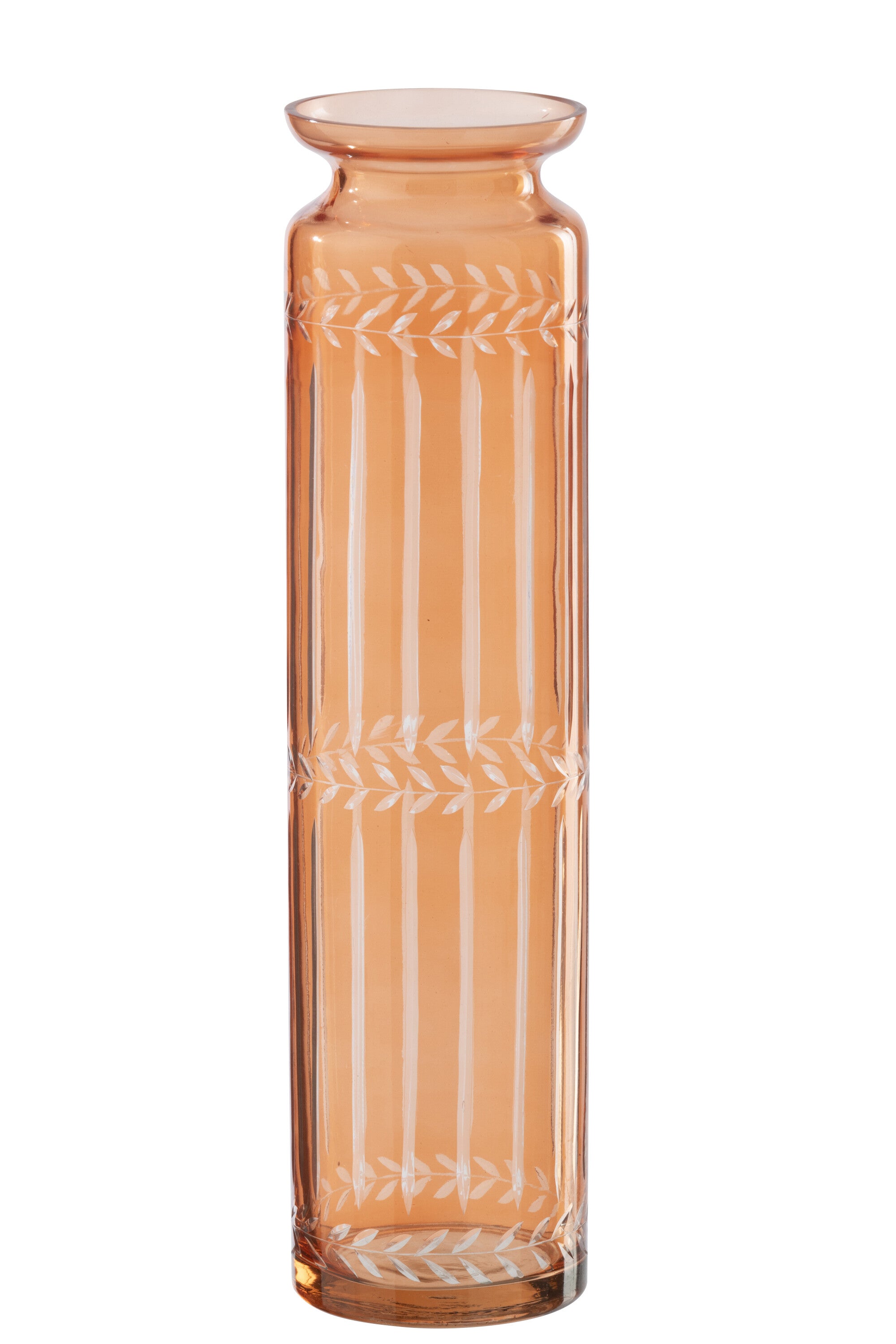 J-Line vaas - glas - oranje - large