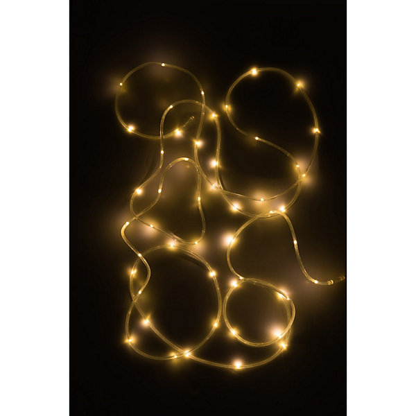 Guirlande lumineuse en plastique blanc 5m