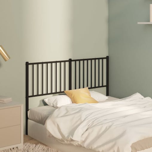NNEVL Metal Headboard Black 137 cm