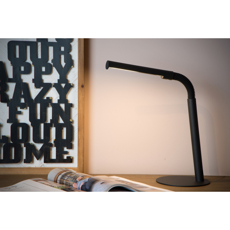 Lampe de bureau LED Gilly noire 3 W LUCIDE