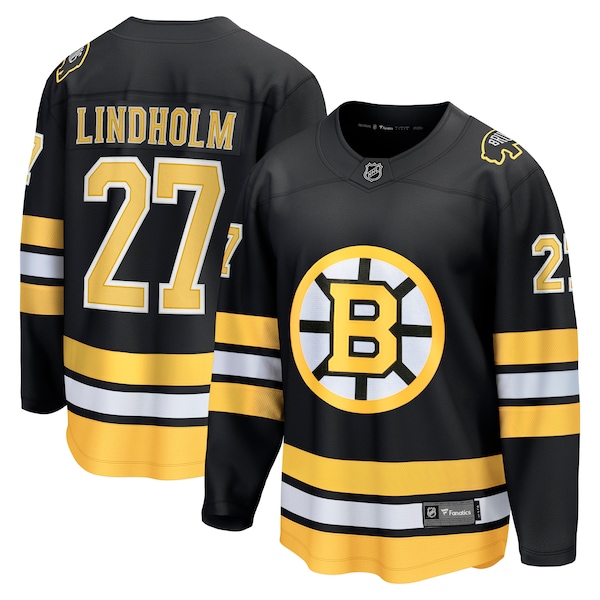 Hampus Lindholm Boston Bruins  Home Breakaway Player Jersey - Black