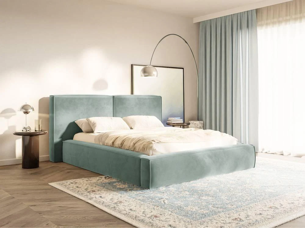 Bedframe Willa velvet 200 x 200 cm met opbergruimte