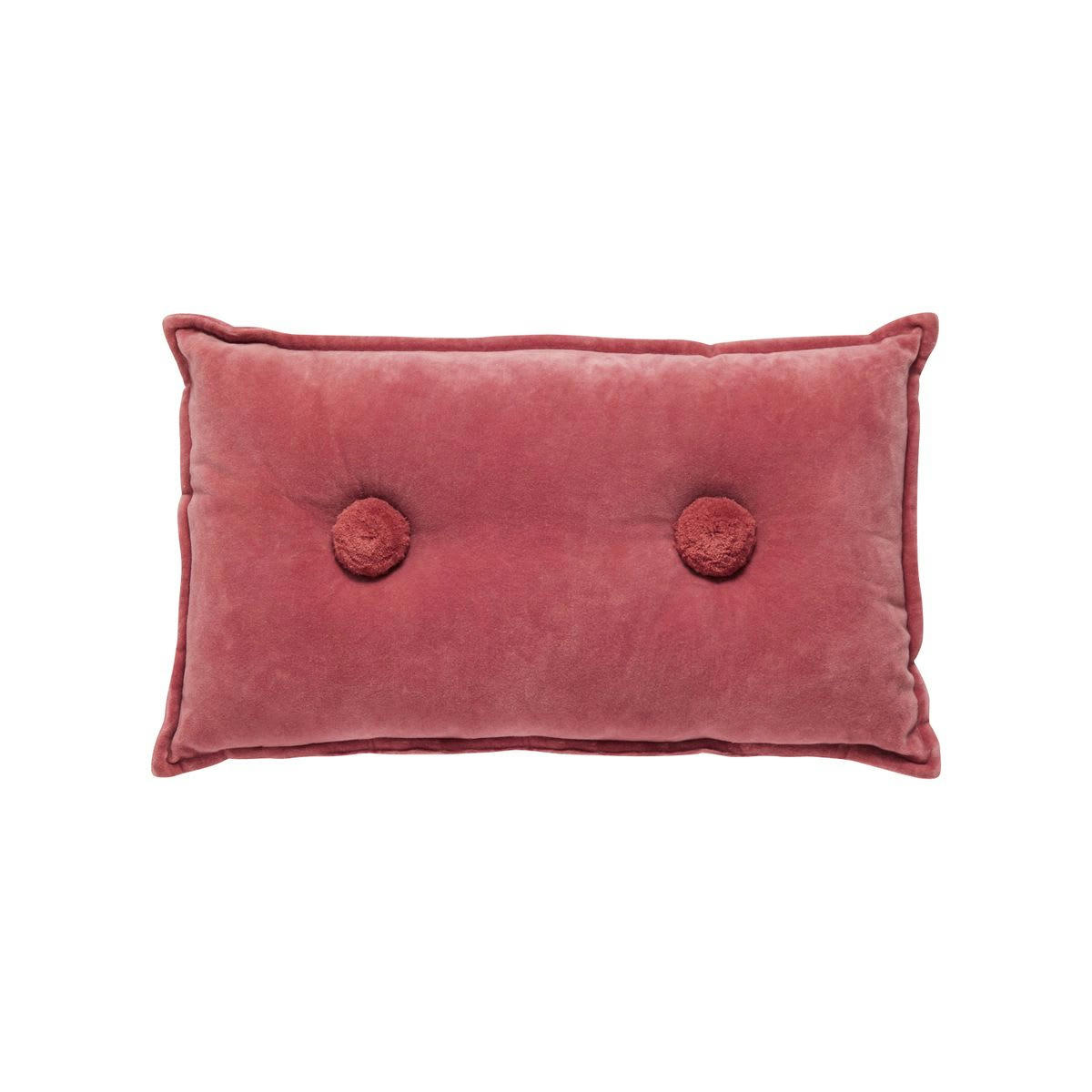 DOMI - Coussin en coton rose 30 x 50 cm
